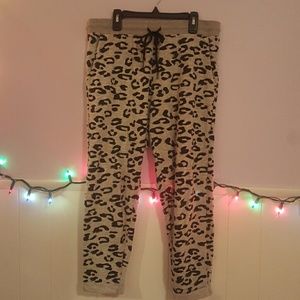 Volcom grey cheetah sweats