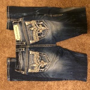 Size 25L straight leg. ROCK REVIVAL "Betty"