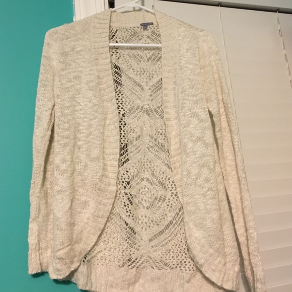 Lace back cardigan