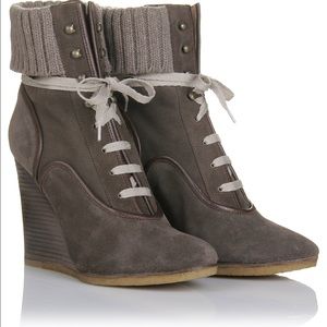 Chloe Wedge booties size 37 1/2