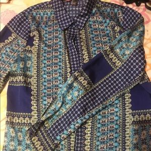 Silk Aztec long sleeve