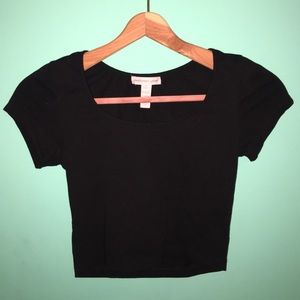 Black crop top