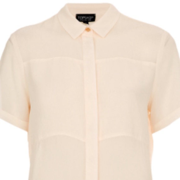 Topshop Tops - Topshop short sleeve panel shirt