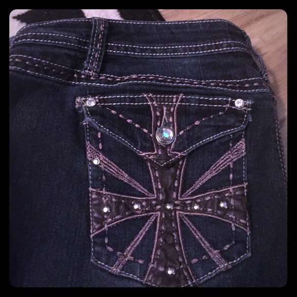 Cross pocket jeans