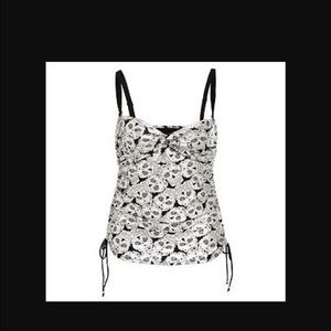 Torrid Silver Skull Tankini