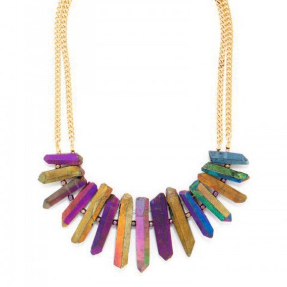 ISO Baublebar Rainbow Rock Necklace