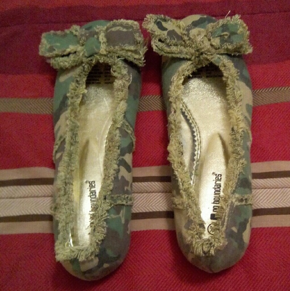 Women's Flats, Camo Ballet Flats/Shoes