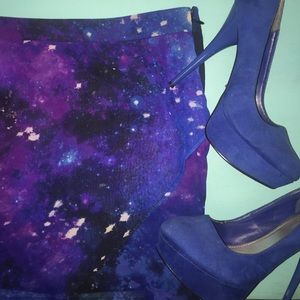 Galaxy high low skirt ✨