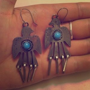 Vintage bird earrings