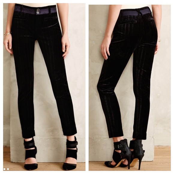 Cartonnier Velvet Stripe Charlie Ankle Trousers