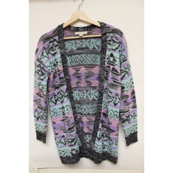 Oversized colorful sweater