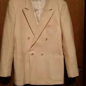A mans winter white wool jacket