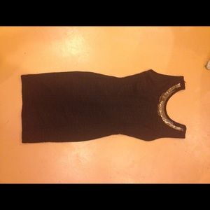 Small black body con party dress