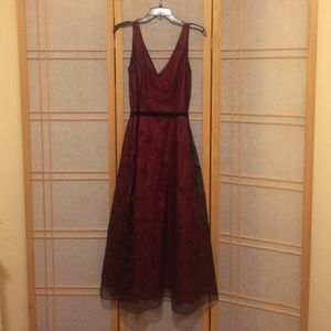 Papell Boutique Tea-Length Dress