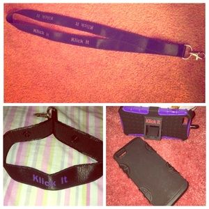 Klick it lanyard, wristlet and iPhone5/5s case