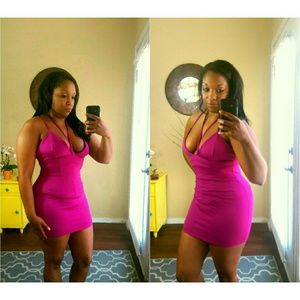 Sexy purple bodycon dress!!