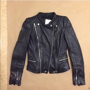 BNWT Zara Leather Jacket as seen on Kylie Jenner