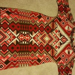 Aztec print dress
