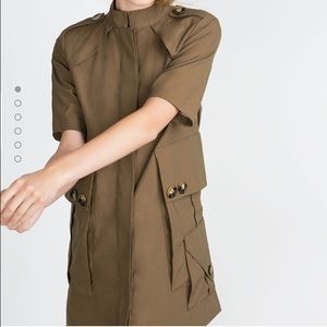 Trench style dress