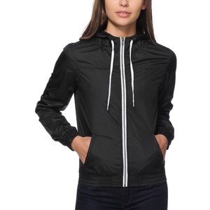 All black Zine Zumiez Small Windbreaker