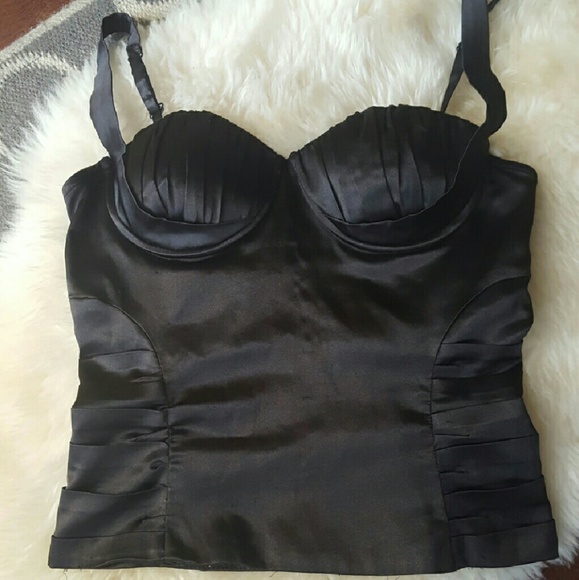 Black Bustier Style Top