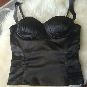 Black Bustier Style Top