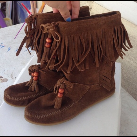 Minnetonka moccasins ankle boots