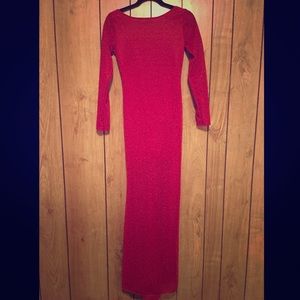 Red glittery dress