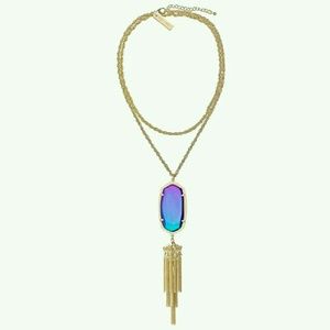 FOUND,THANK U! black iridescent rayne necklace.