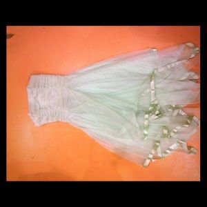 Mint green homecoming dress