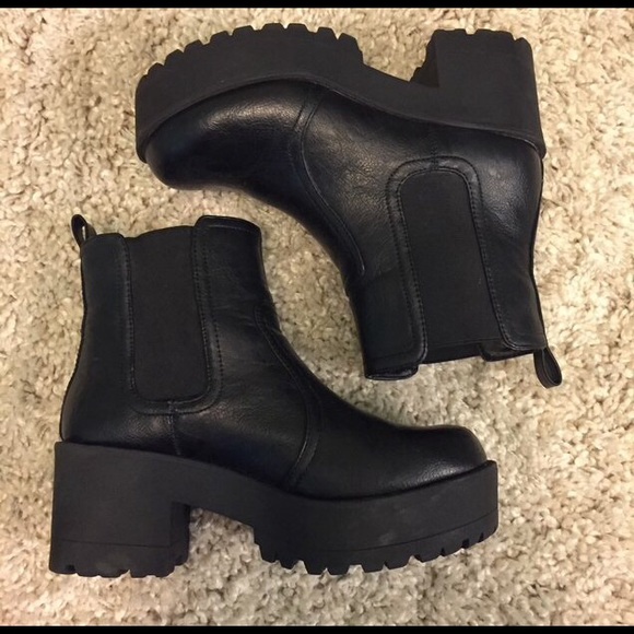 Platform Black Boots from New Look