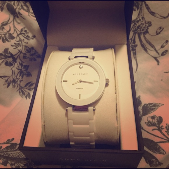Ceramic Anne Klein Diamond watch