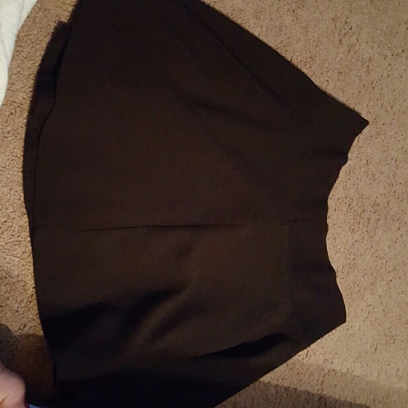 Black mini skirt