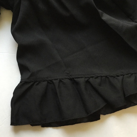 Black Deep V Jumpsuit - Picture 4 of 4