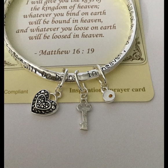 Matthew 16:19 Inspirational Message Bracelet - Picture 3 of 4