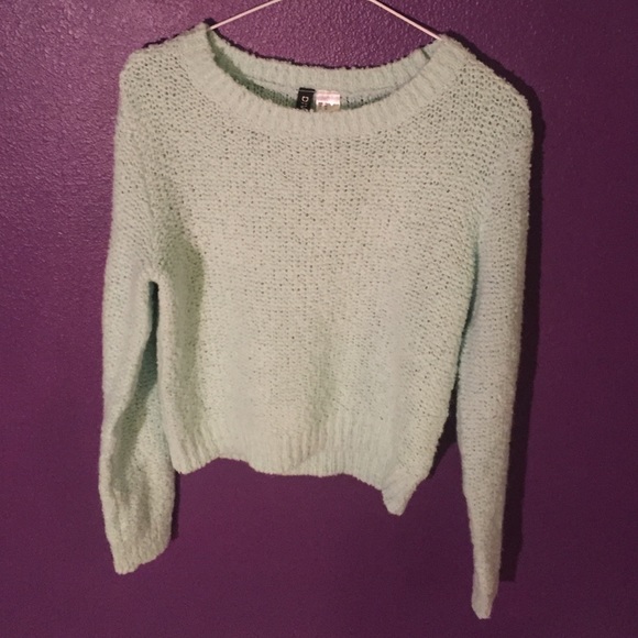 Mint knit sweater