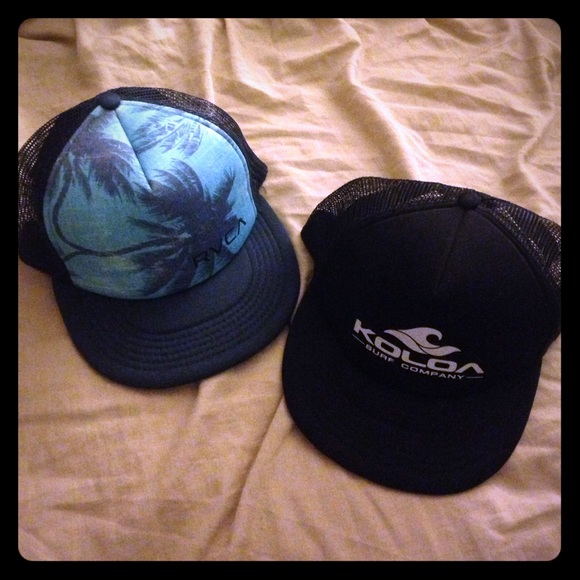 RVCA and Koloa brand SnapBack bundle.