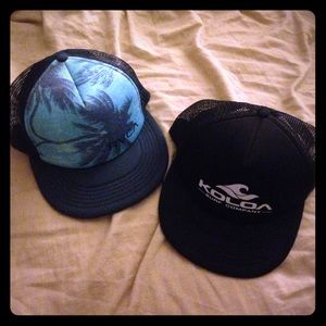RVCA and Koloa brand SnapBack bundle.