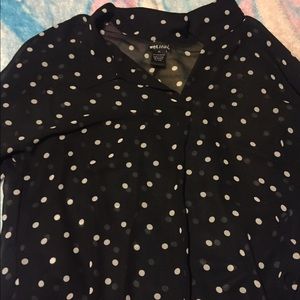 Polka Dot 3/4 Sleeve Blouse