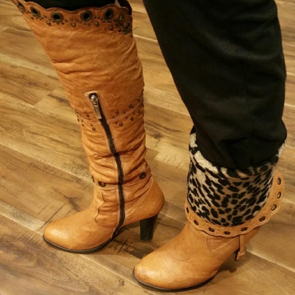 Italian leather warm boots - Picture 4 of 4