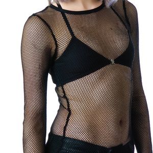 Lip Service fishnet shirt
