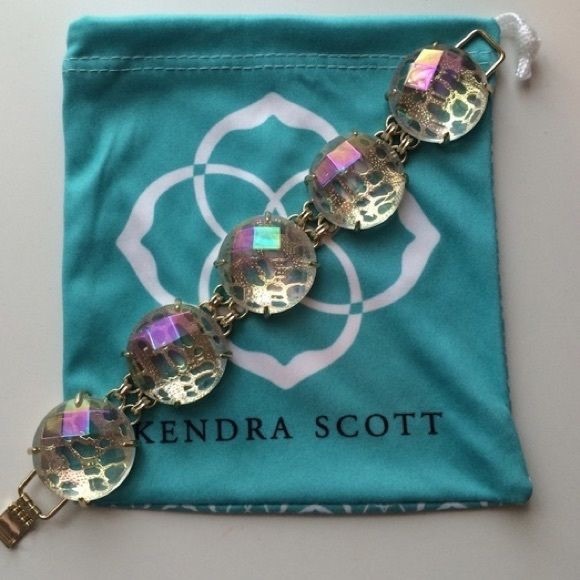 ISO Kendra Scott Clear Iridescent Cassie Bracelet