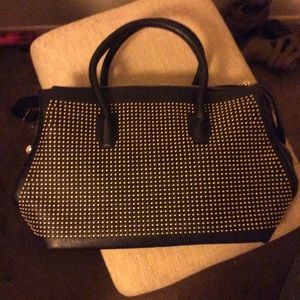 Black studded bag