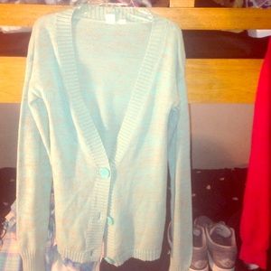 Blue & Beige Roxy Cardigan