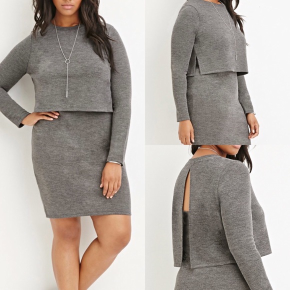 Forever 21 Dresses & Skirts - Nwt forever 21 + layered dress 1x body con cut out