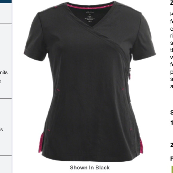 🎉SALE! Koi Lite Black Scrub Top