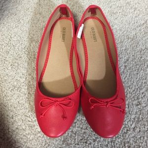 Red ballet flats