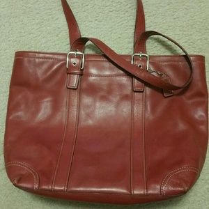 Red Coach Tote
