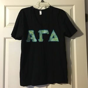 Alpha Gamma Delta stitched letter shirt