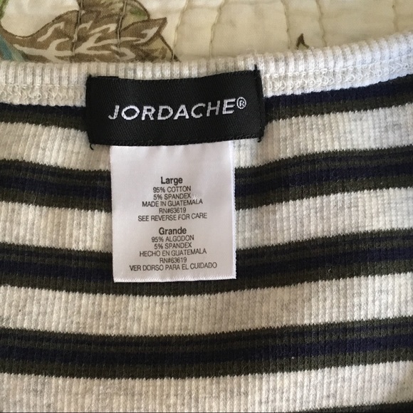 Vintage 90s grunge ribbed striped crop top - Picture 4 of 4